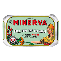 Minerva - Mackerel Fillets in Spicy Olive Oil with Pickles